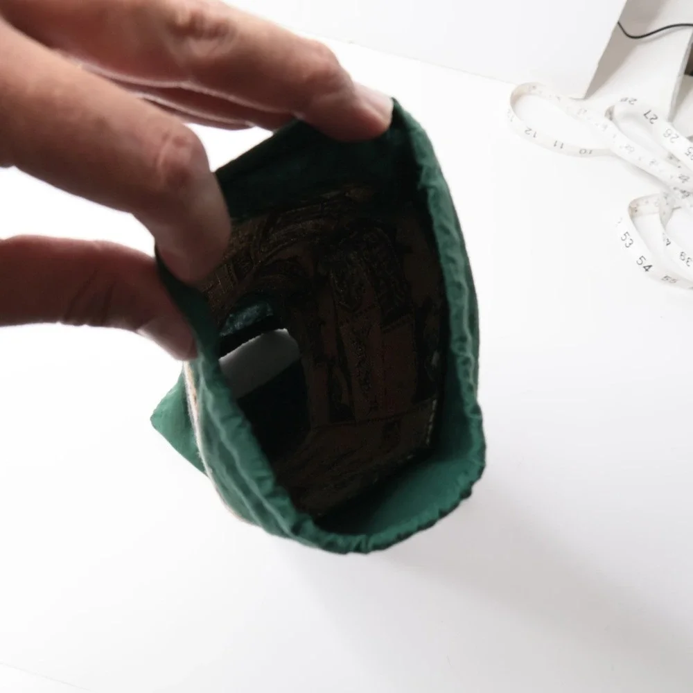 Sacsoc Friendly Felines Cat Tapestry‎ Plastic Bag Holder Green Vintage Organizer